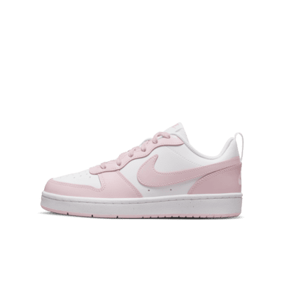 Pink and white nike shoes hotsell